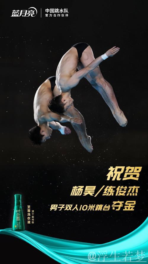 中国队勇夺世锦赛混合双人10米跳台金牌