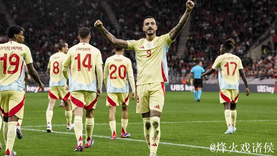 欧国联-何塞卢快速破门法比安梅开二度 十人西班牙4-1大胜瑞士